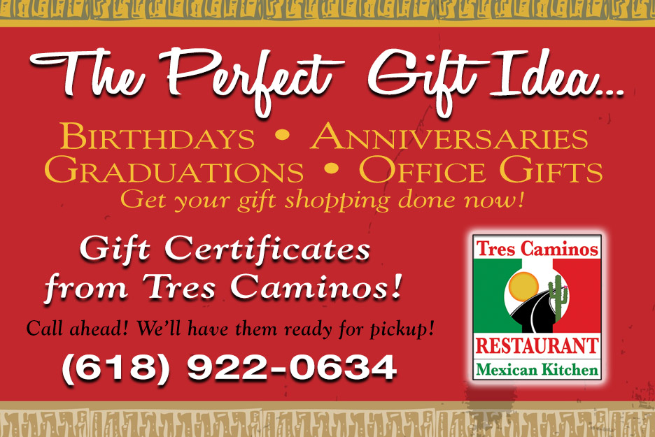 Tres Camino has gift certificates 